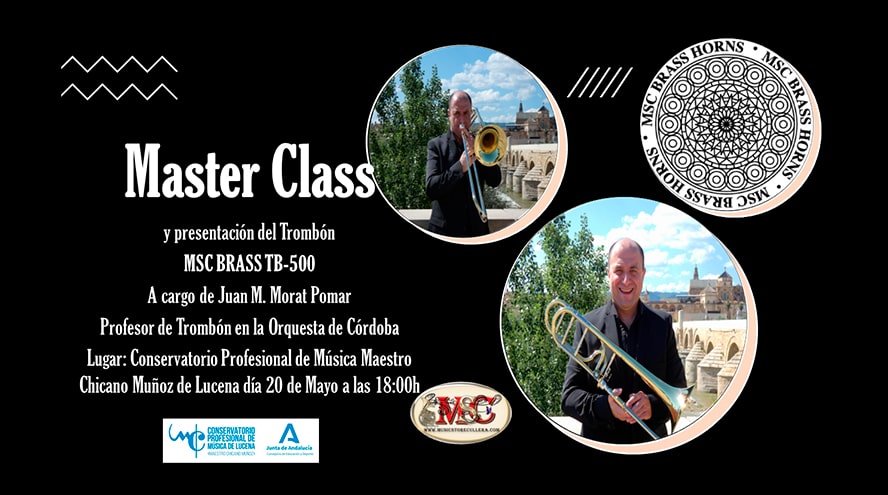 Music Store Cullera estará presente en la MASTER CLASS de trombón del Conservatorio de Lucena