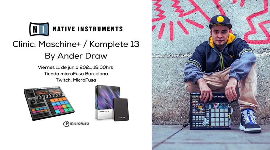 Presentación de Maschine + y Komplete 13 en microFusa Barcelona