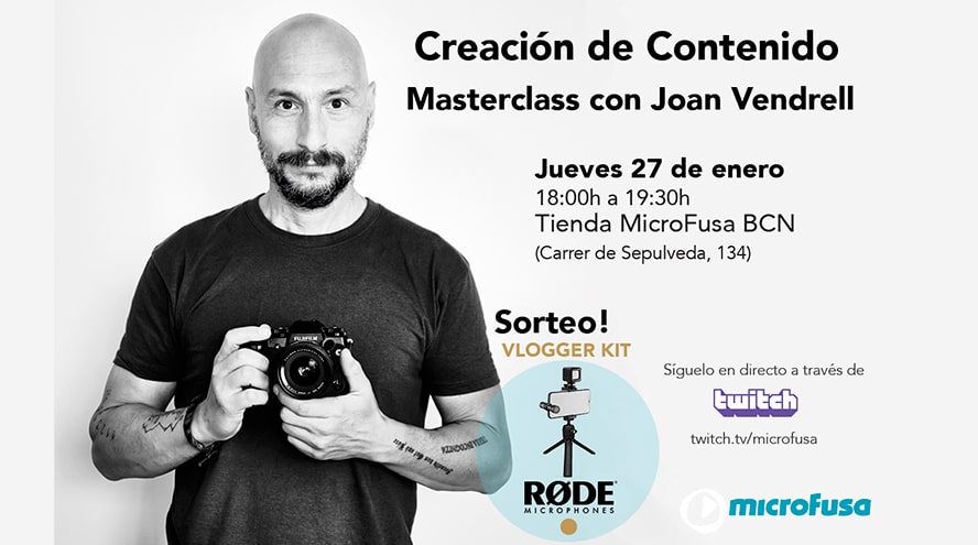 Masterclass microFusa: Creación de Contenido con Joan Vendrell