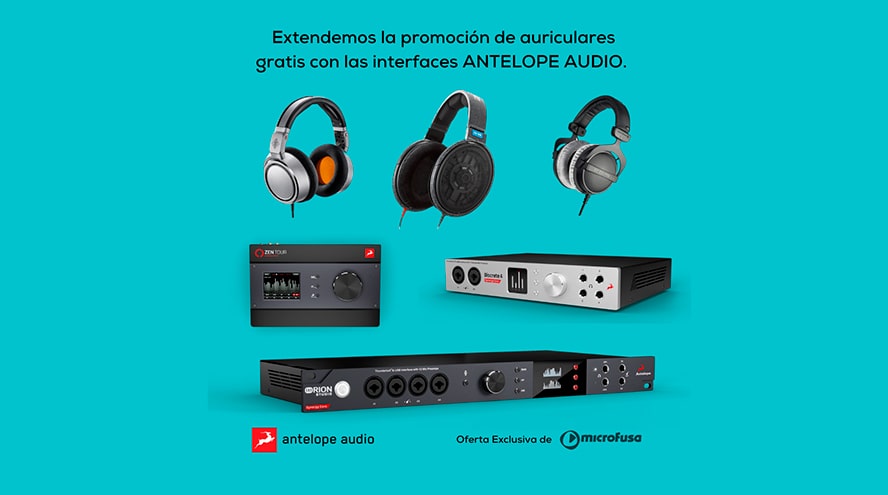 microFusa extiende la promoción de Antelope con auriculares de regalo