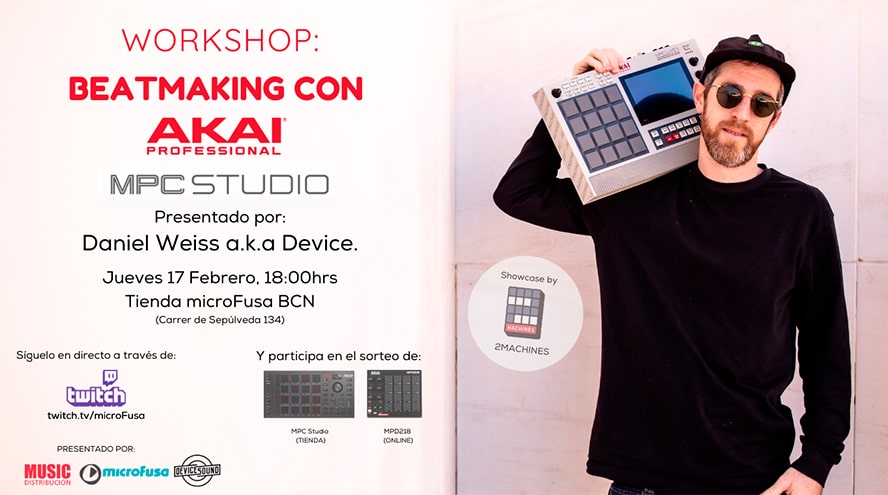 WORKSHOP microFusa: Beatmaking con AKAI MPC Studio 2